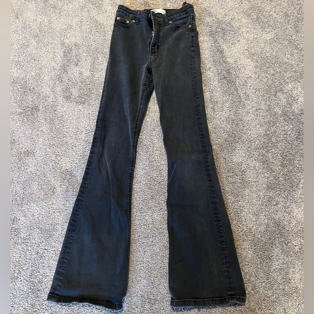 Zara Women’s Black Flare Jeans, Size 2